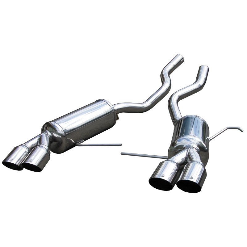 100% RVS Dubbele Sportuitlaat  BMW X5 3.0D 2001- Links/Rechts 2x80mm Racing