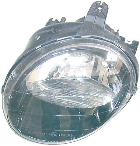 Koplamp rechts Chevrolet Matiz 98-00 ZWART