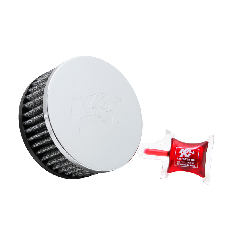 K&N Universeel Luchtfilter Rond 57mm offset aansluiting, 114mm diameter, 51mm hoogte (RC-1950)