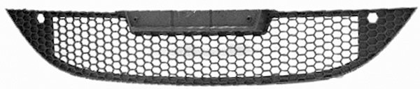 Bumper Grill LEON 05-09 ZWART