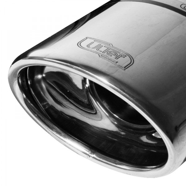 Einddemper Audi A4 B5 V6 1994-2001 RVS eindstuk 120x80mm ovaal u