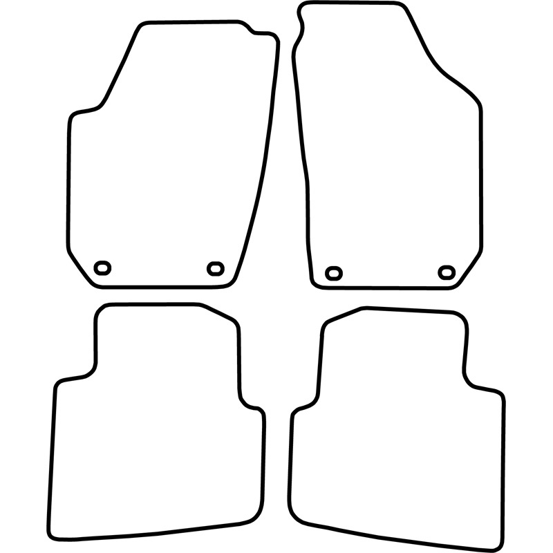 Automatten Velours  Skoda Roomster 2006-2015