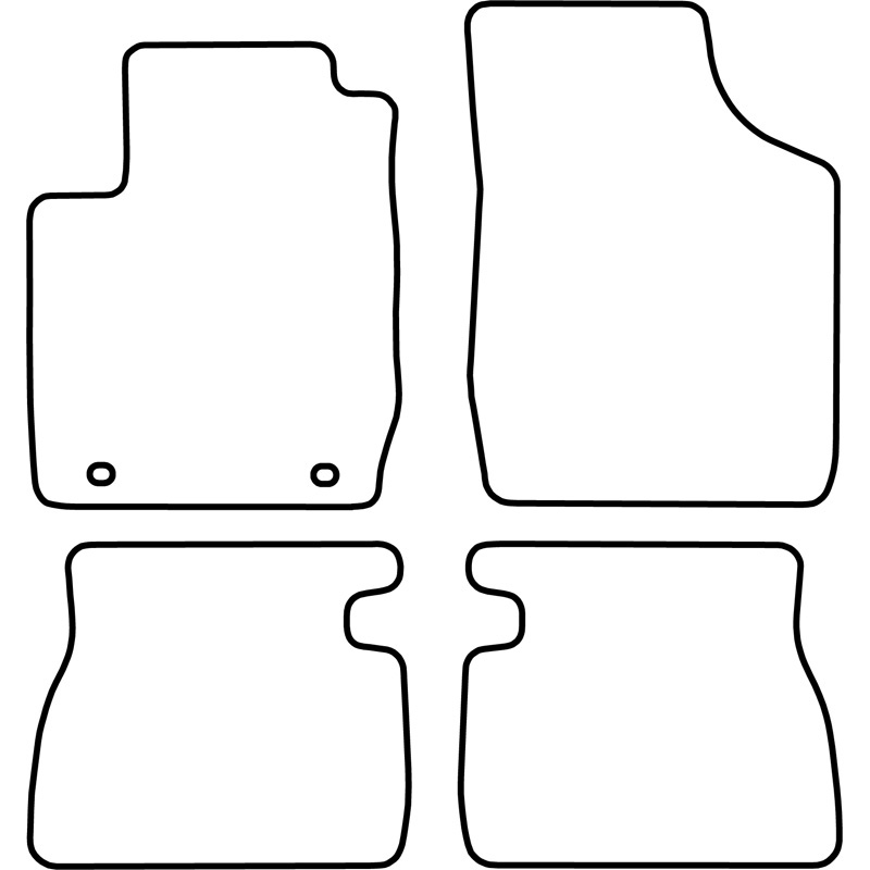 Automatten Velours  Kia Rio 2000-2005