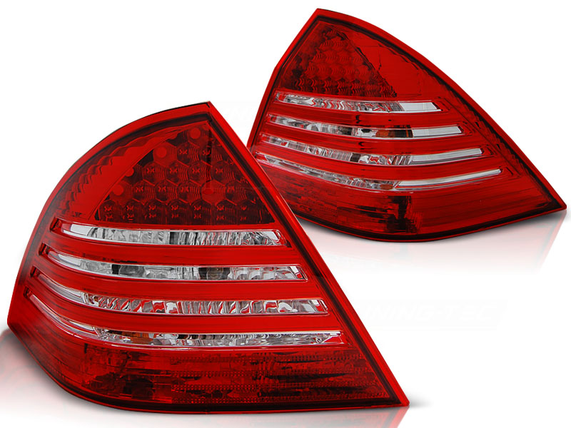 Achterlichten Mercedes C-Class W203 LED rood/clear 00-04