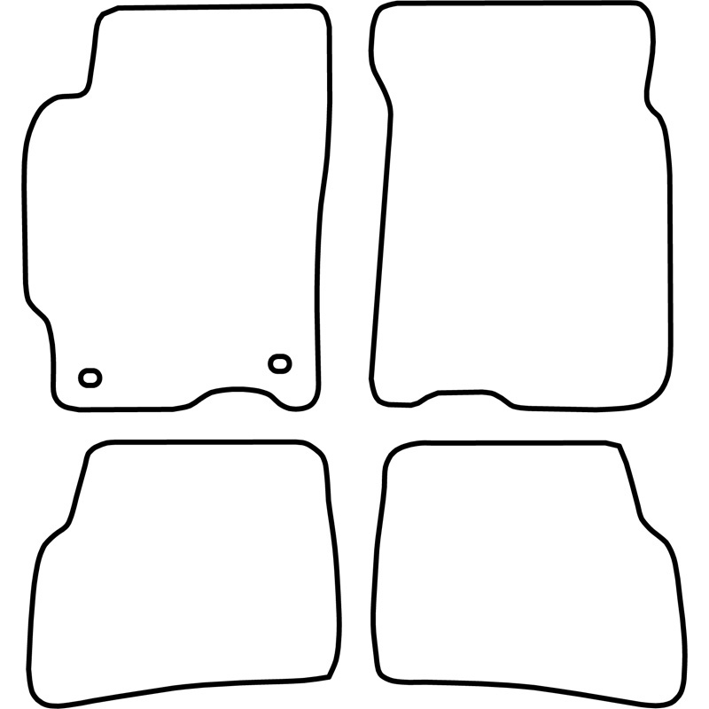 Automatten Velours  Mazda 626 1997-2002