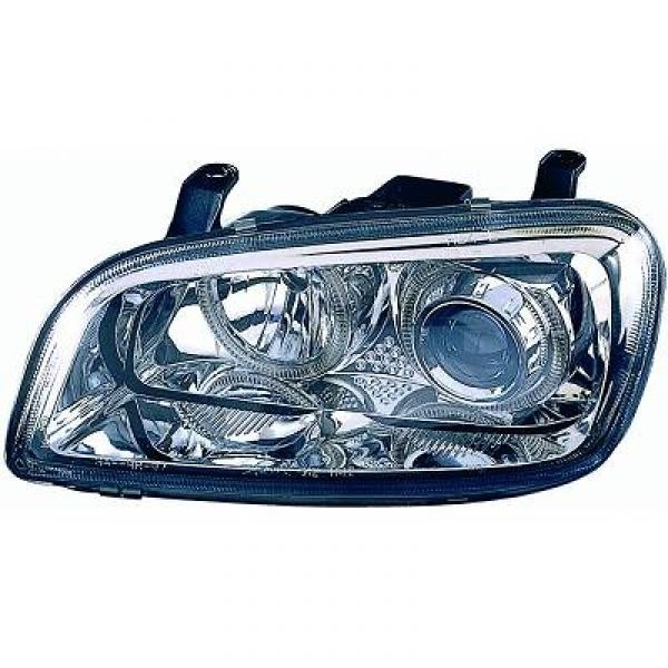 Koplampen RAV 4 97-01 HELDERGLAS/Chroom/STADSLICHTRINGEN