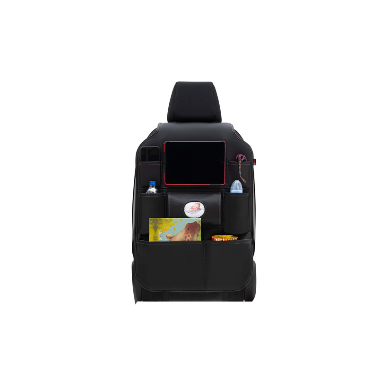 Universele Autostoel Organizer - Zwart PVC leder