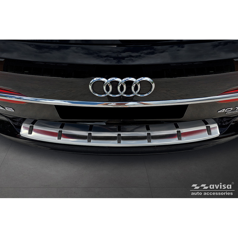 RVS Achterbumperprotector  Audi A6 (C8) Avant incl. S-Line 2018-2023 & Facelift 2023- 'STRONG EDITION'
