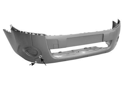 voorbumper, voor sierlijsten onder Peugeot Partner, 2008-2012