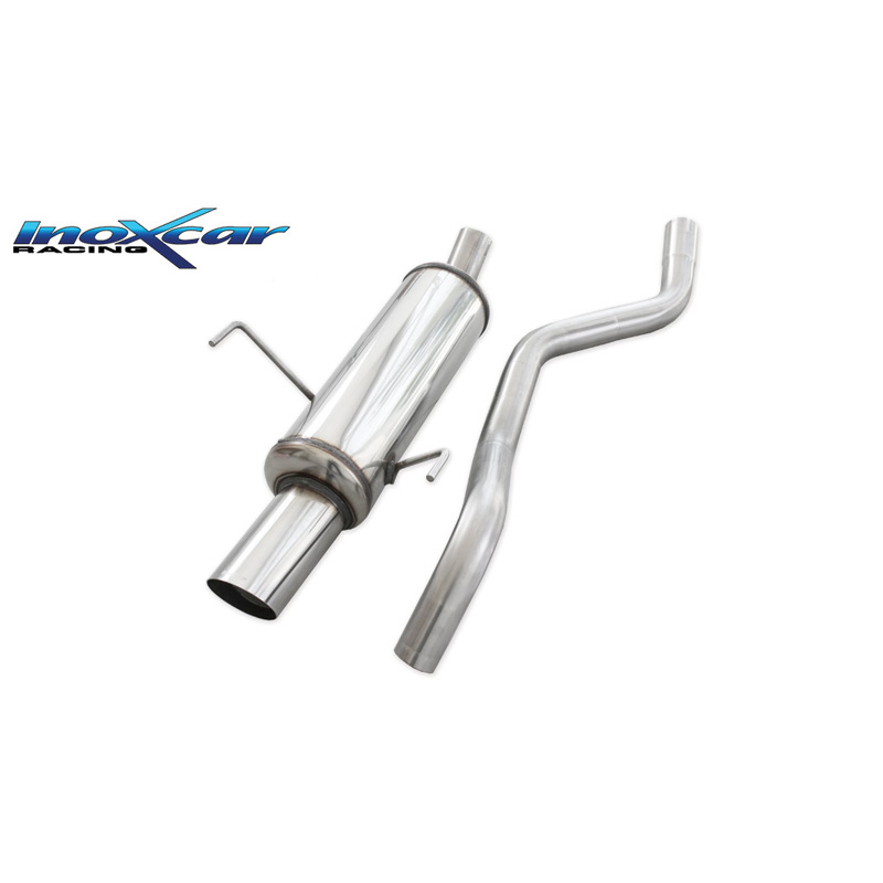 100% RVS Sportuitlaat  Fiat Punto (188) 1.8 16v HGT 131pk 1999-2003 1x90mm Rally