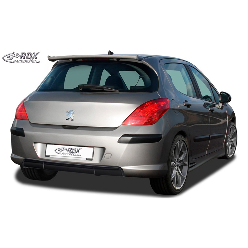 Achterskirt 'Diffusor'  Peugeot 308 HB 2007-2013 (ABS zwart glanzend)