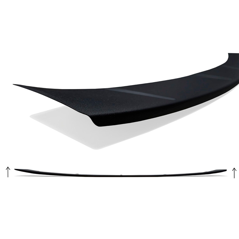 Avisa Matzwart RVS Achterbumperprotector  BMW 5 Serie Touring (G31) Facelift 2020-2024 met M-Pakket 'Ribs'