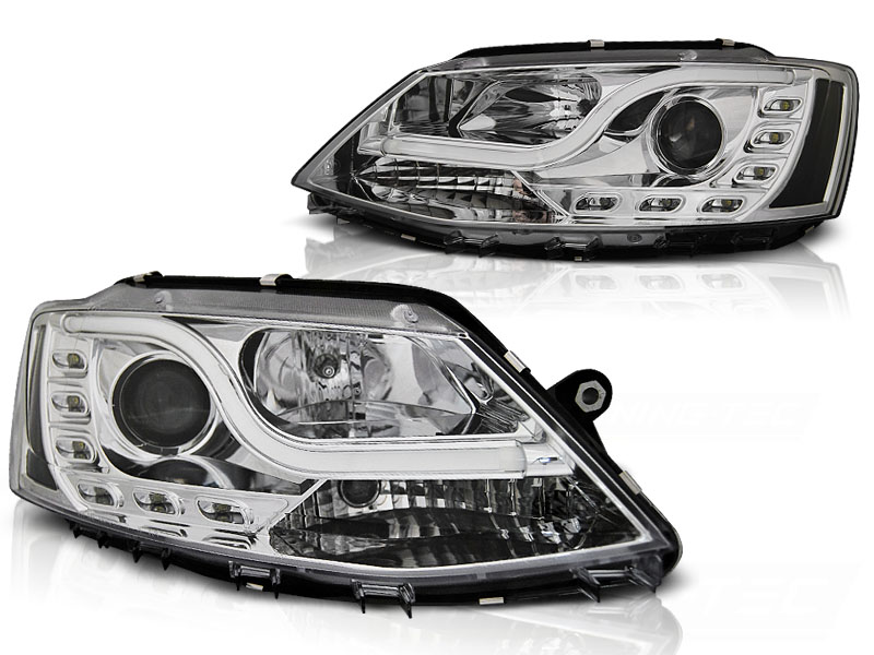 Koplampen VW Jetta DRL Chroom