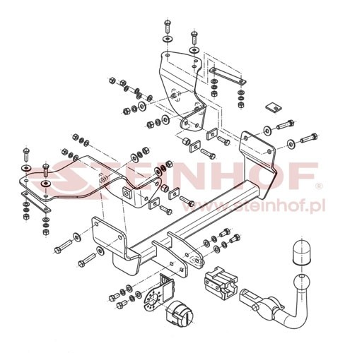 Trekhaak Alfa Romeo 147 2000-2010