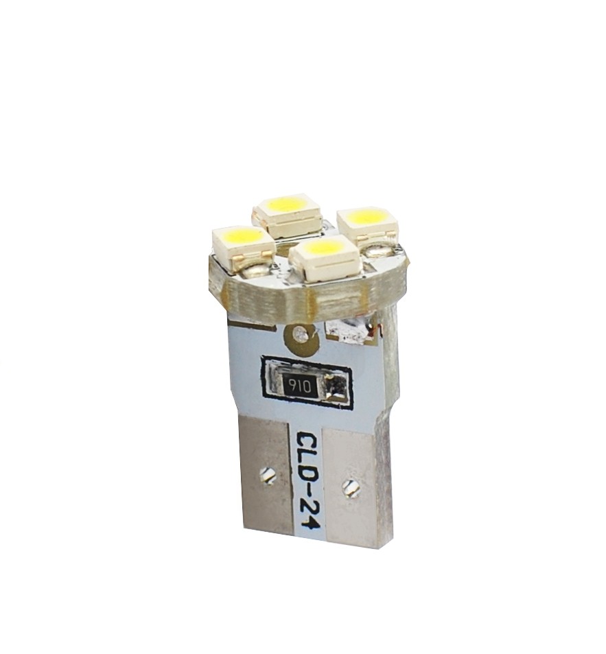 LED T10 W5W Lampjes 4xSMD Wit