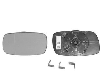 spiegelglas, bol glas, verwarmd, rechts, 09/1994-Opel Astra F, 1