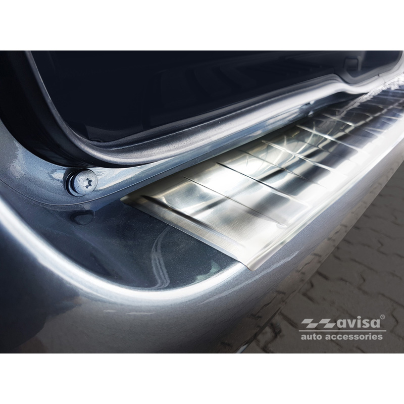 RVS Achterbumperprotector  Mercedes Vito & V-Klasse 2014-2019 & Facelift 2019- 'Ribs' (Lange versie)