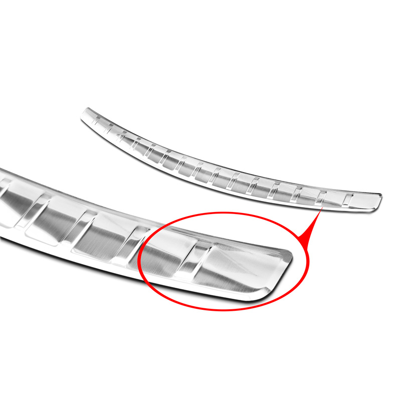 RVS Achterbumperprotector  Mercedes C-Klasse W205 Sedan 2014-2019 & 2019-2021 'Ribs'