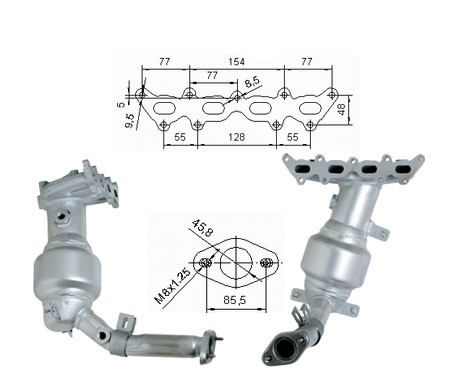 Fiat PUNTO 1.2i 16V 1242 cc 59 Kw / 80 cv 188A5.000 Magnaflow CA