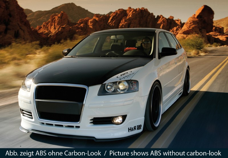 Spoilerzwaard Carbon-look Voor Voorspoiler Audi A3 8P Facelift AB