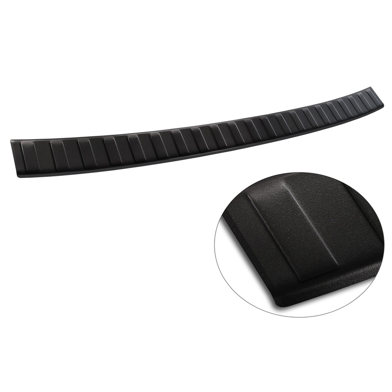 Matzwart RVS Achterbumperprotector  BMW X1 (F48) 2015-2022 'Ribs'