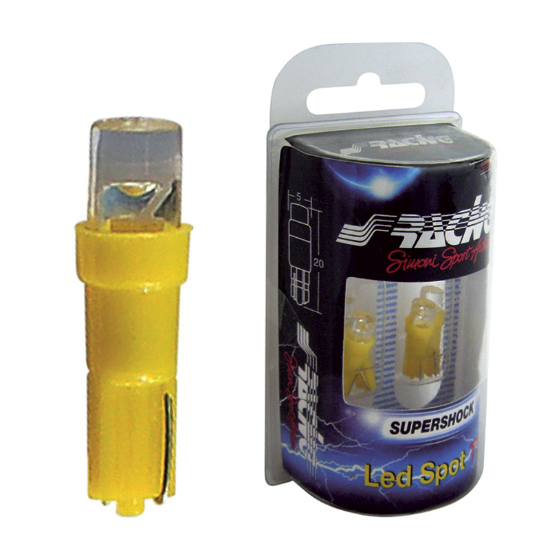 Simoni Racing T3 1-LED 'Spot' Lampen - Blauw - Set à 4 stuks