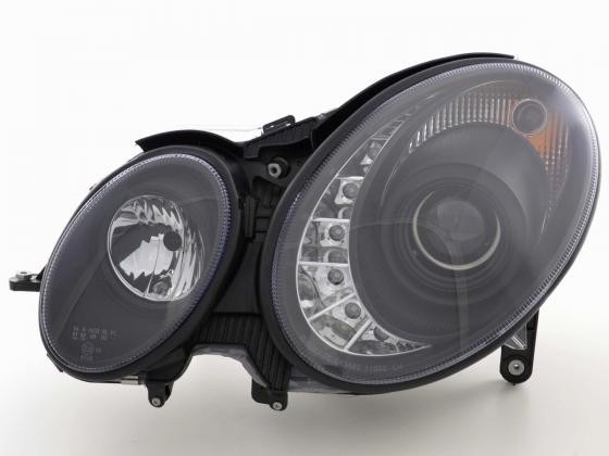Koplampen DRL look Mercedes-Benz E-Klasse Typ W211 Bj. 06-08 zwar