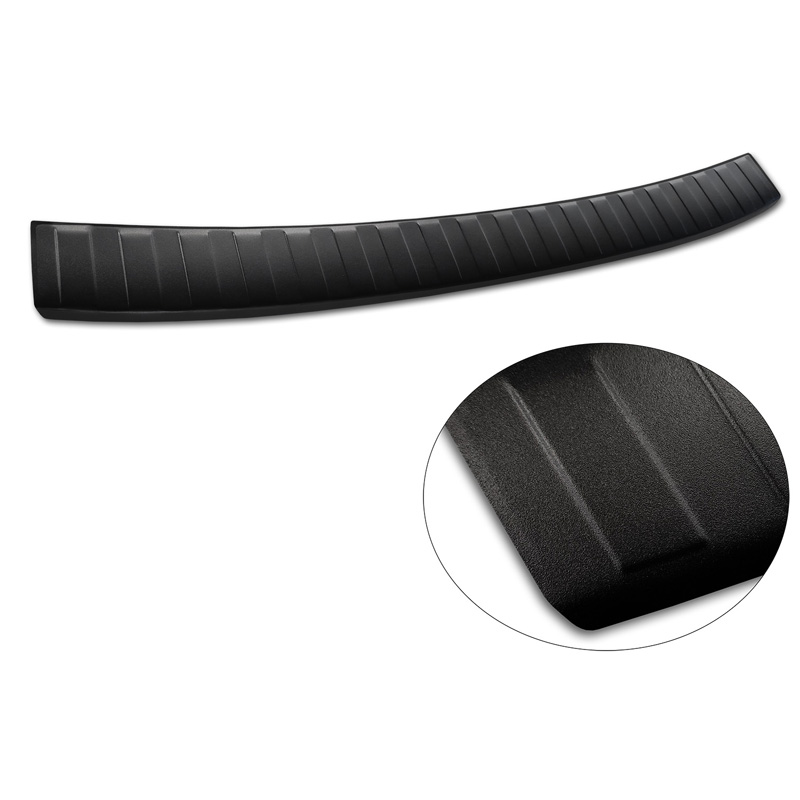 Matzwart RVS Achterbumperprotector  Volvo XC60 Facelift 2013-2017 'Ribs'
