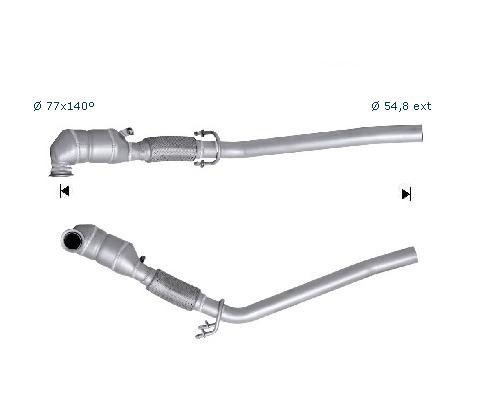 VW GOLF PLUS 1.9TDI 1896 cc 66 Kw / 90 cv BRU Magnaflow CAT Bouw
