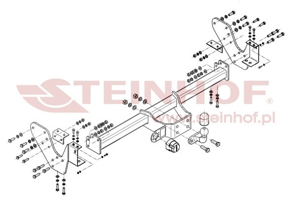 Trekhaak Isuzu D-Max (Pickup) bumper met step 2007-2012