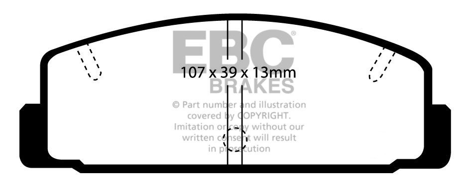 EBC Brakes Mazda 626 2.0 (GF) 97-2002 Remblokken achterzijde