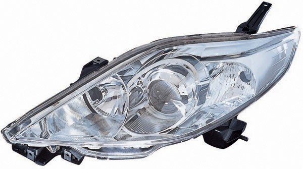 Koplamp rechts Mazda 5. 05.08 DEPO H7+HB3/Chroom