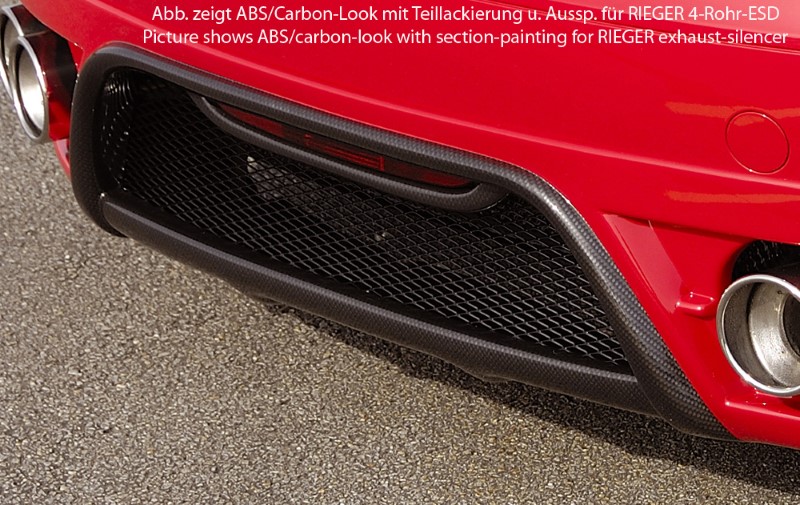Achterbumper Diffusor Carbon-look Audi TT 09.06- Rieger