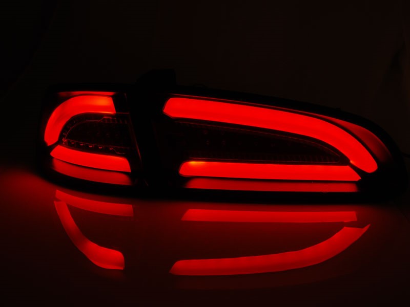 Achterlichten Seat Ibiza 02-08 LED Tube Zwart/Smoke