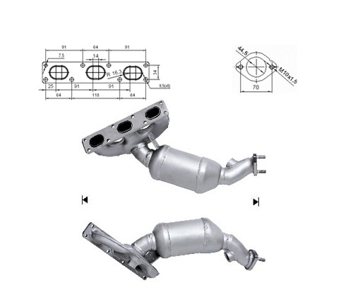 BMW 520i 2.0i 24V 1991 cc 110 Kw / 150 cv M52 E39 Magnaflow CAT