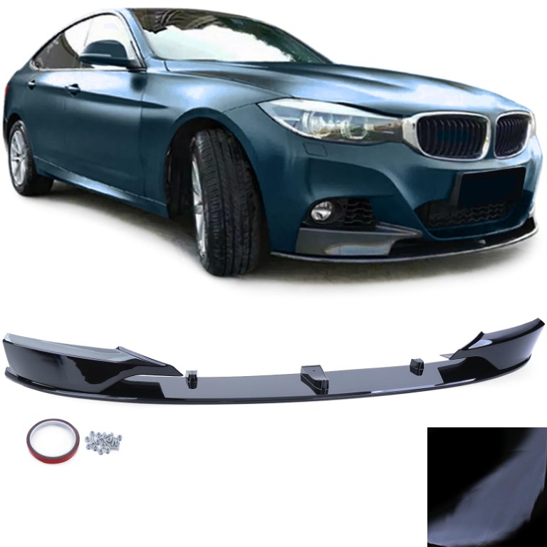 Voorspoiler BMW F34 Glans Zwart Performance