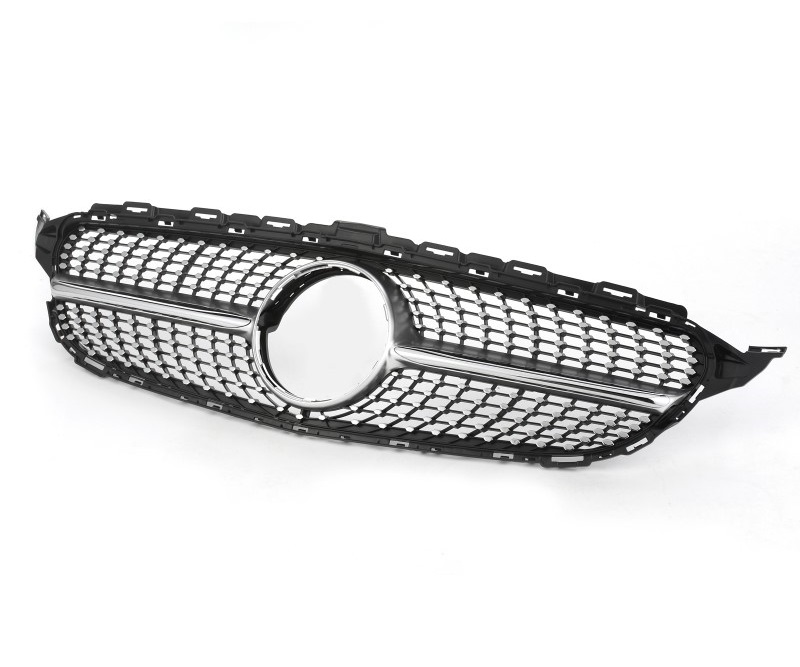Grill Mercedes W205 13-18 Diamond Glanzend/Chroom