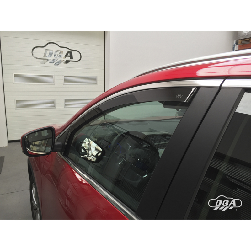 DGA Zijwindschermen  Renault Kadjar (RFE) 2015- (2-delig)
