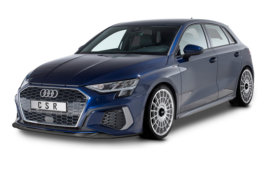 Voorspoiler Audi A3 S-Line S3 (8Y) CSR Glans Zwart