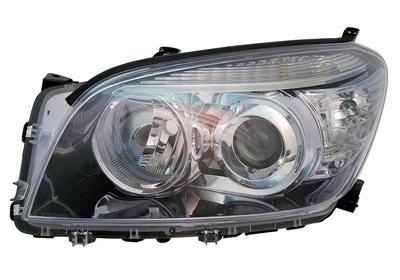 koplamp, H11+HB3, elektr verstelb, zwart, rechts,-08/2008 Toyota