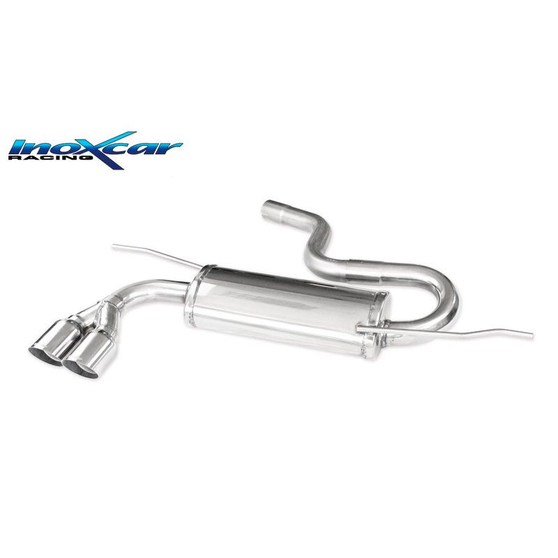 100% RVS Sportuitlaat  Seat Leon 1P 2.0 TDi (140pk) 2005- 2x80 Racing