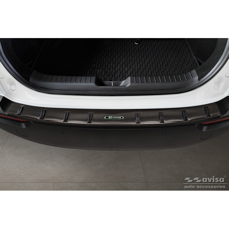 Zwart RVS Achterbumperprotector  Mazda MX-30 2020- 'STRONG EDITION'