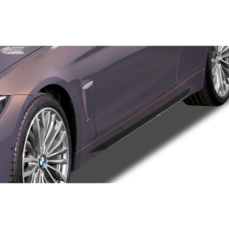 Sideskirts 'Slim'  BMW 4-Serie F32/F33/F36 (ABS zwart glanzend)