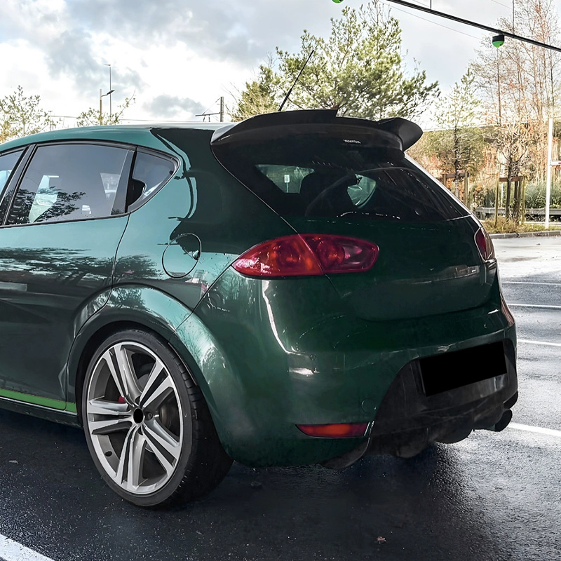 Dakspoiler  Seat Leon 1P 5-deurs Facelift 2009-2012 (ABS Glanzend zwart)