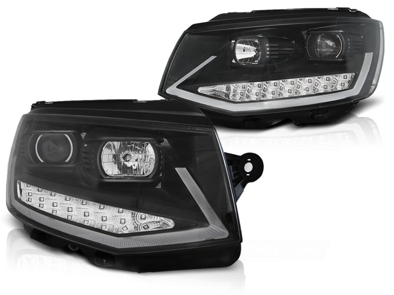 Koplampen VW T6 Multivan/Transporter Dynamic Tube Black