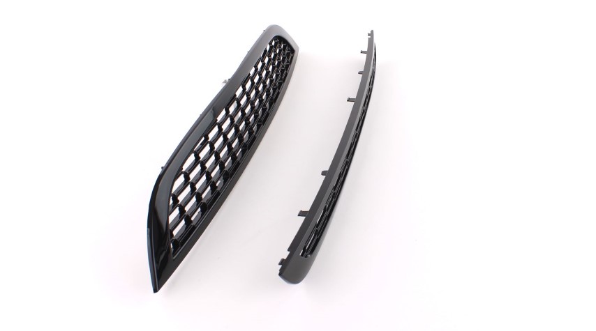 Grill set MINI Cooper/One R50 R53 01-06 Zwart Glans