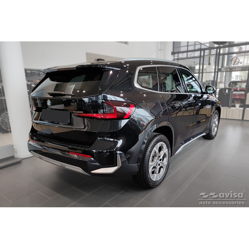 Echt 3D Carbon Achterbumperprotector  BMW X1 U11 / U11 xLine 2022- 'Ribs'