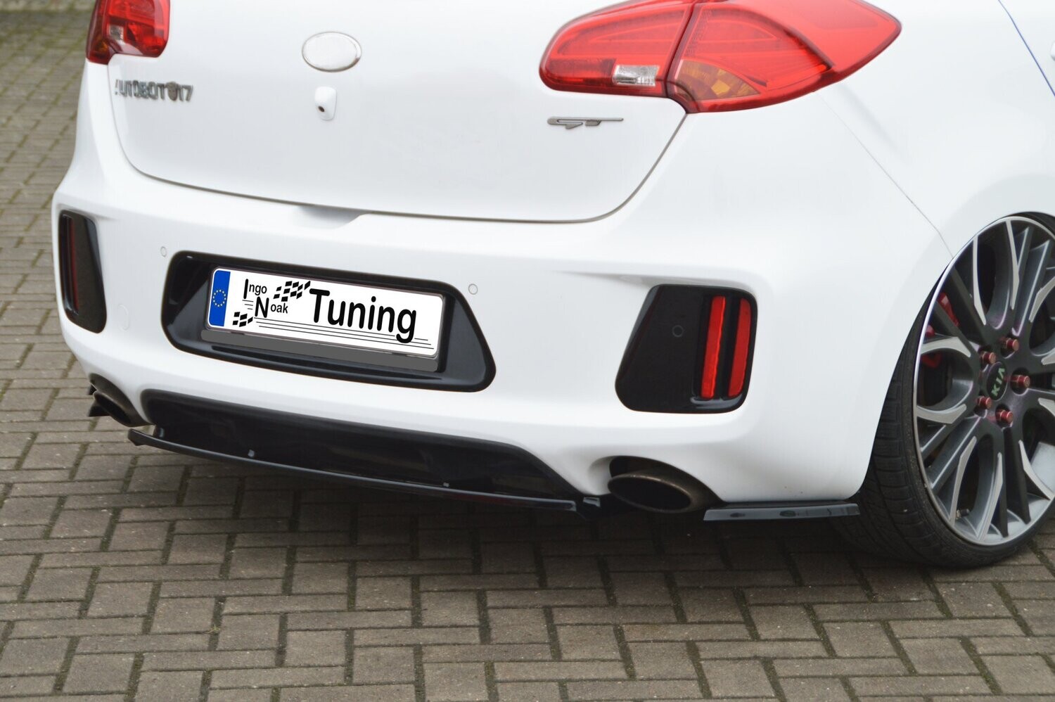 Achterschort diffusor ABS - middendeel en zijdelen Kia Ceed GT + Pro Ceed GT + GT-Line