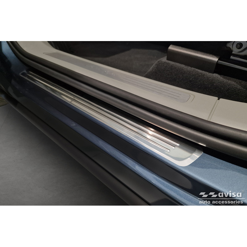 RVS Instaplijsten  Volvo XC60 II 2017-2021 & FL 2021- incl. R-Design - 'Lines' - 4-delig