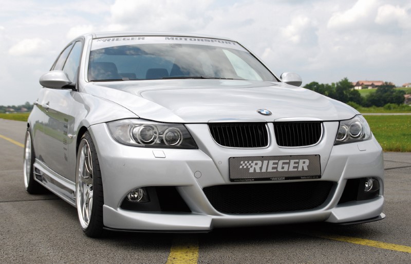 Spoilerzwaard Carbon voor Voorbumper BMW E90 met ABE Rieger